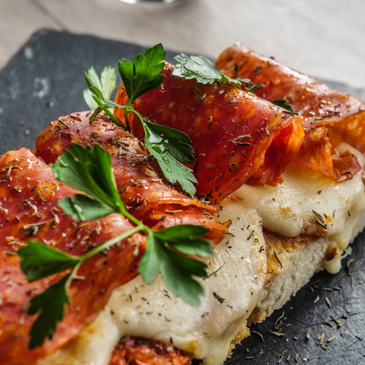Focaccia maison du restaurant Double B à Folschviller